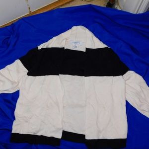 Petite Liz Claiborne Black & White Cardigan